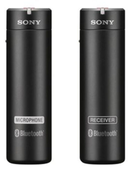 Sony ECMAW4 Bluetooth wireless microphone for camcorders, captures clear audio up to 50m, lightweight with versatile accessories.