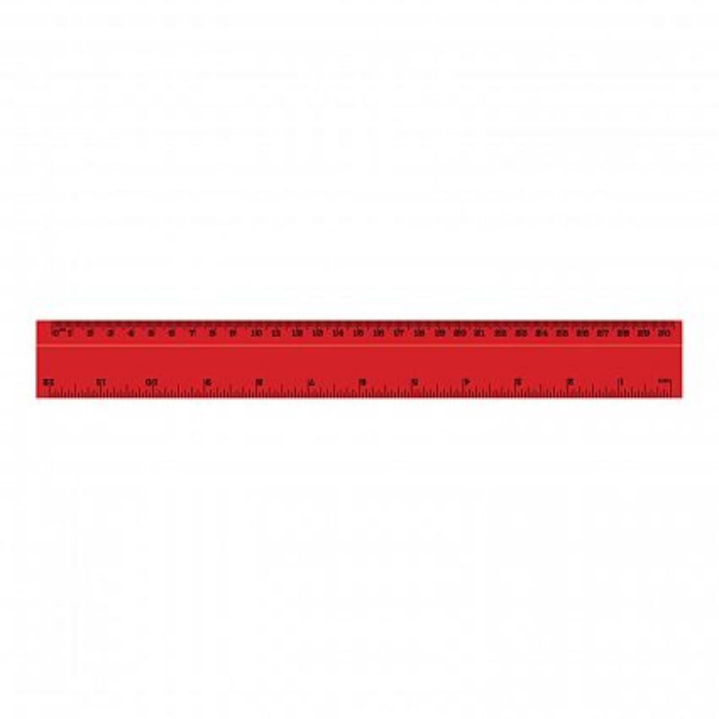 Flip Ruler - Red 30cm (Set of 50)