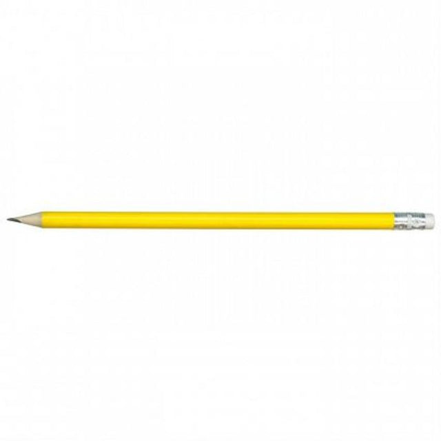 Set of 100 vibrant yellow HB pencils, ideal for writing, sketching, and office tasks, featuring an ergonomic design and eraser.