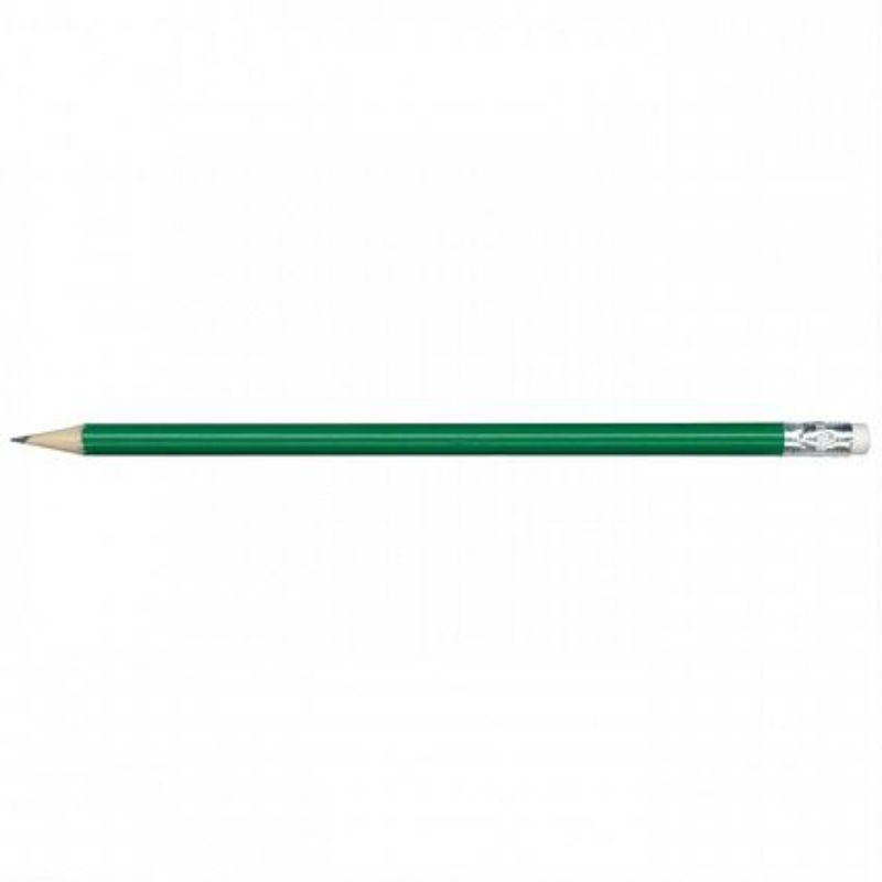 Premium green HB pencils set of 100, perfect for writing, sketching, and correcting with convenient erasers.