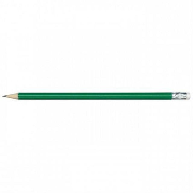 Premium green HB pencils set of 100, perfect for writing, sketching, and correcting with convenient erasers.