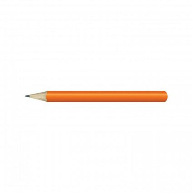 Set of 100 vibrant orange HB mini pencils, ideal for detailed work, sketching, and everyday writing tasks.