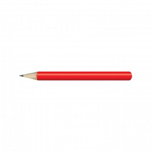 Set of 100 vibrant red HB mini pencils, ideal for writing, sketching, and art projects; compact and comfortable to use.