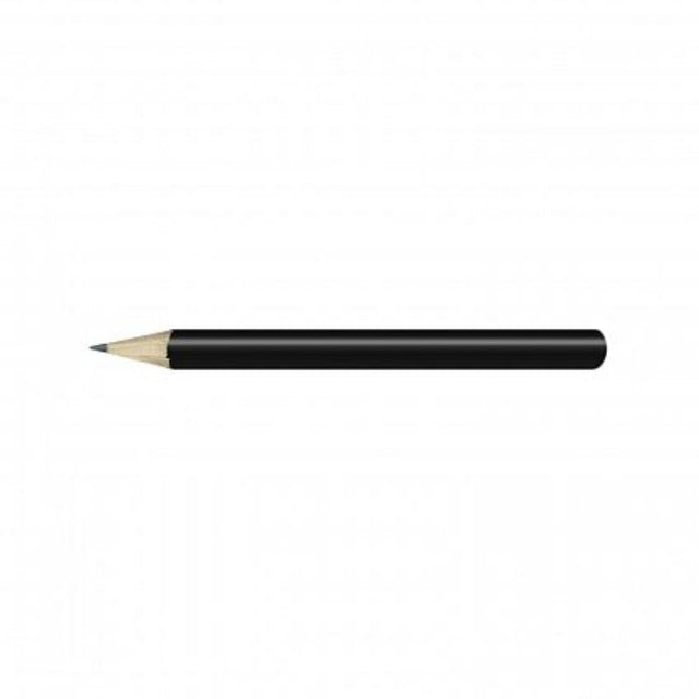 Set of 100 compact black HB mini pencils, perfect for smooth writing and sketching, ideal for students and artists.