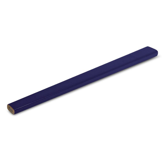 Set of 100 blue carpenter pencils, flat body for grip, precision marking, visible on all surfaces, ideal for woodworking.