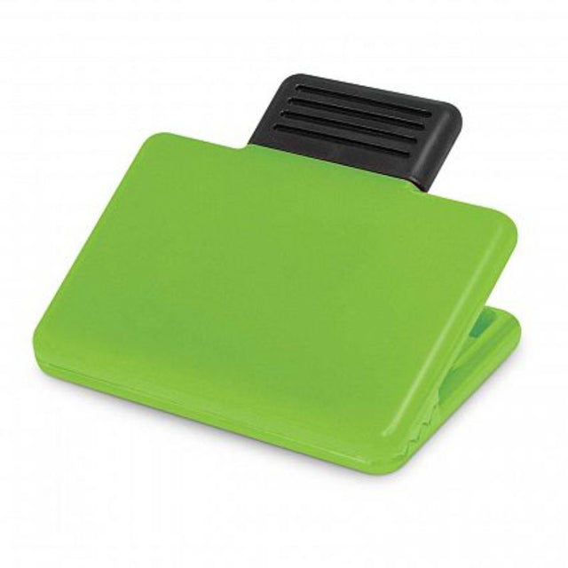 Set of 30 bright green Pronto Magnetic Clips, perfect for organizing documents on metal surfaces with a modern design.