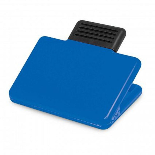 Blue Pronto Magnetic Clips set of 30, perfect for organizing documents on metal surfaces with strong magnets.