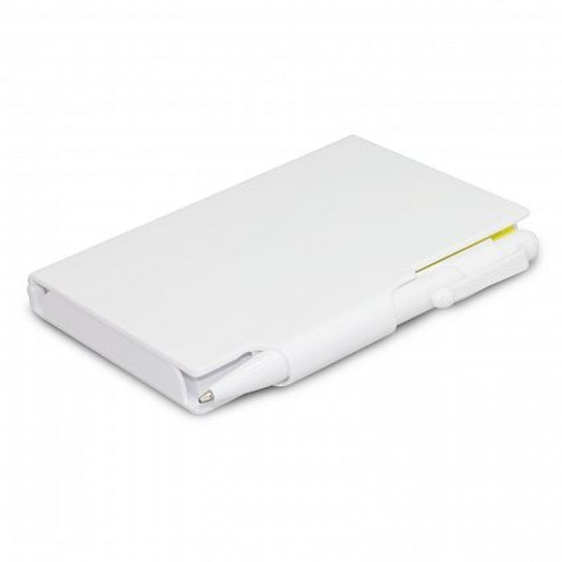 Compact white adhesive flags set of 30, perfect for organizing notes and highlighting key information in documents and planners.