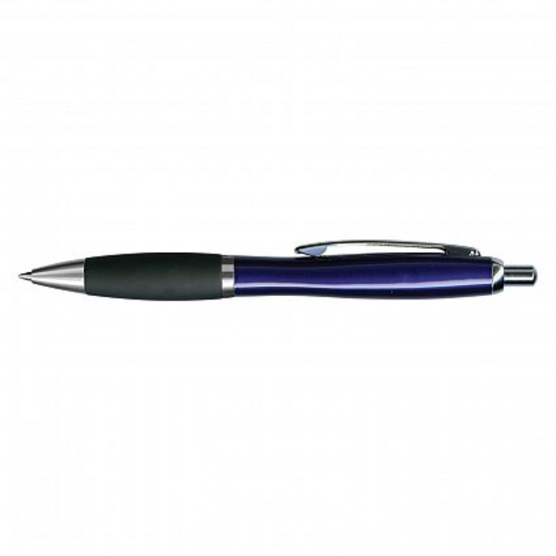 Set of 30 Atlantis Pens in blue and black with a sleek brass barrel, soft grip, and 1200 meters of smooth writing ink.