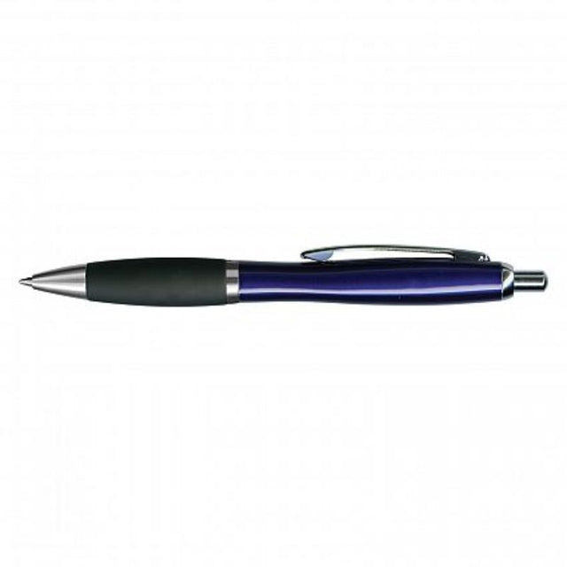Set of 30 Atlantis Pens in blue and black with a sleek brass barrel, soft grip, and 1200 meters of smooth writing ink.