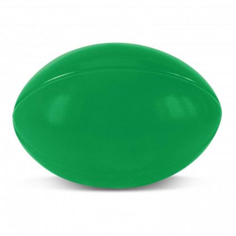 Set of 30 dark green stress rugby balls, soft polyurethane, perfect for relieving stress and promoting team spirit.