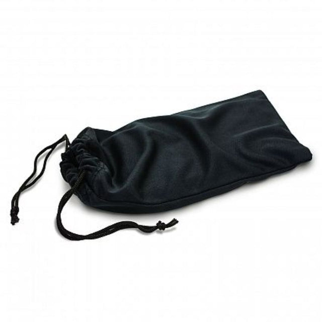 Black microfibre pouches in a set of 50, ideal for organizing and cleaning gadgets like sunglasses and phones.