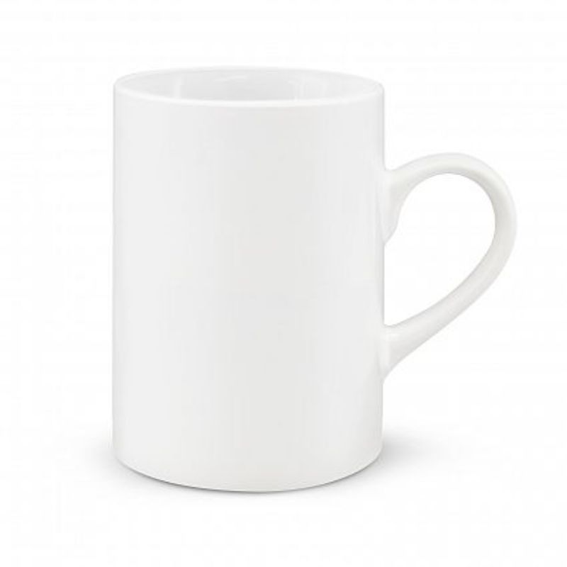 Set of 6 elegant white Roma Coffee Mugs, perfect for stylish coffee drinking and home entertaining.