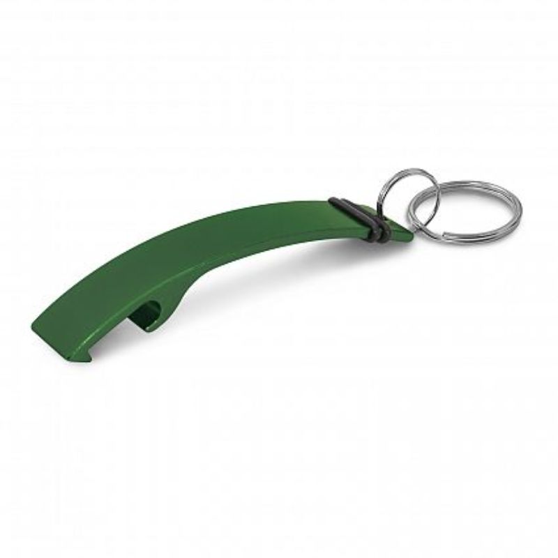 Green Toronto Bottle Opener Key Ring set of 50, featuring a durable design with key ring and decorative rubber accents.