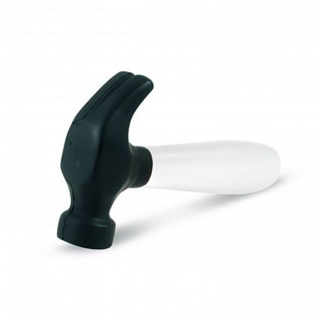 Set of 30 white and black hammer-shaped stress relievers, designed for effective tension relief and mental wellness.