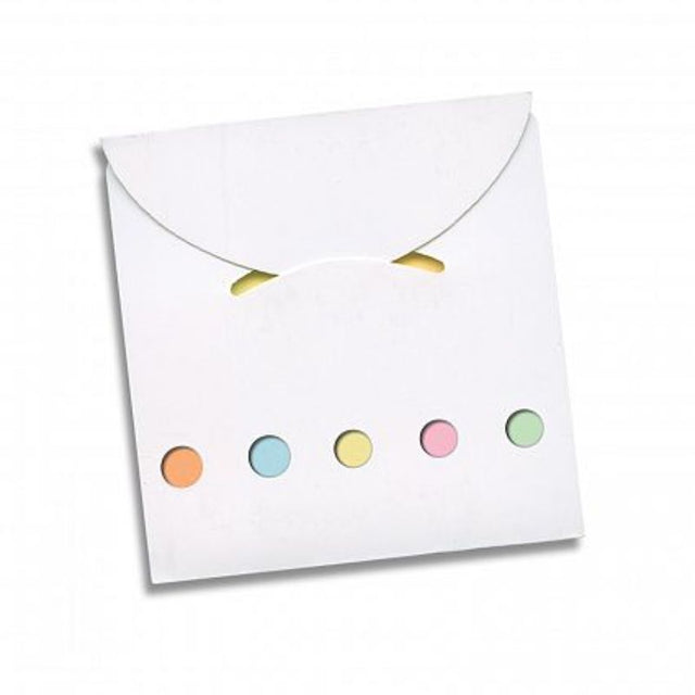 Cameo Pocket Pad in white, set of 50, features a flip-top design with 20 adhesive pages for easy note-taking and organization.