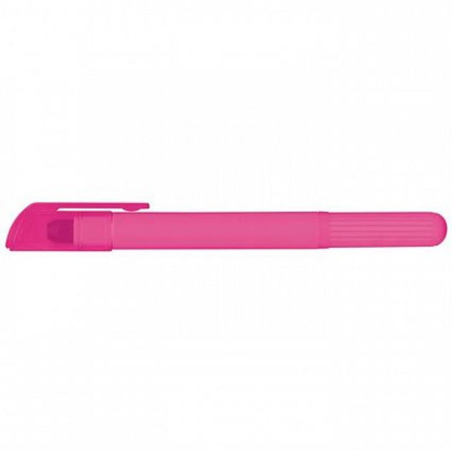 Set of 50 pink wax highlighters, long-lasting with a vibrant color, perfect for students and professionals.