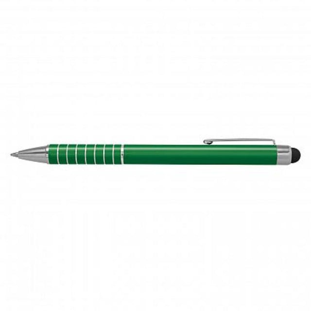 Set of 50 dark green Touch Stylus Pens with dual functionality: ballpoint pen and touchscreen stylus in a sleek design.