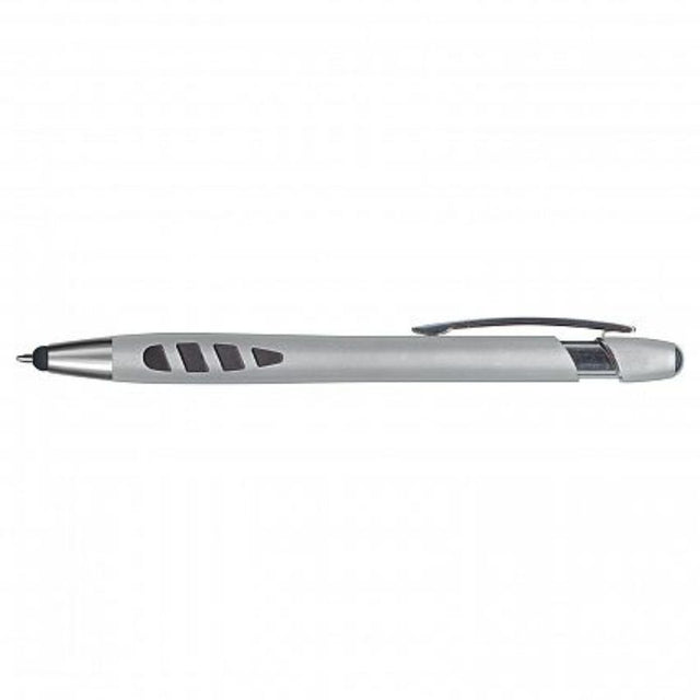 Set of 50 silver Havana stylus pens featuring a retractable design, comfortable grip, and high-quality touch screen stylus.