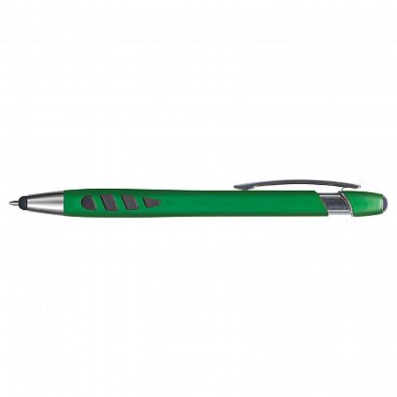 Set of 50 dark green Havana stylus pens featuring retractable design, metallic barrel, soft grip, and dual functionality for screens.