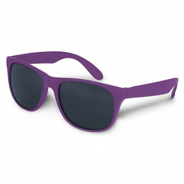 Set of 50 purple Malibu Basic Sunglasses featuring UV 400 lenses for stylish sun protection at events or retail.