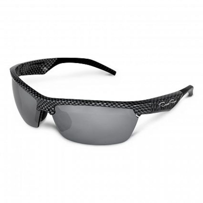 Set of 6 black Ultron Sunglasses with carbon fibre design, offering 100% UV 400 protection and stylish versatility.