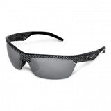 Set of 6 black Ultron Sunglasses with carbon fibre design, offering 100% UV 400 protection and stylish versatility.