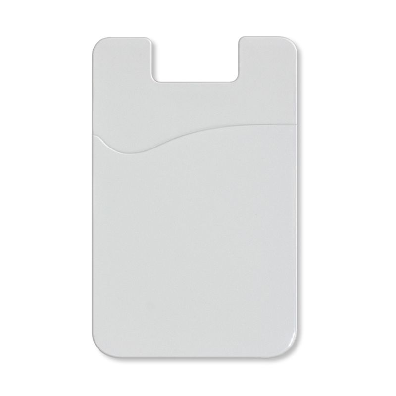 White Meteor Phone Wallets set of 100, slimline PVC design with strong 3M adhesive for secure, mark-free attachment.