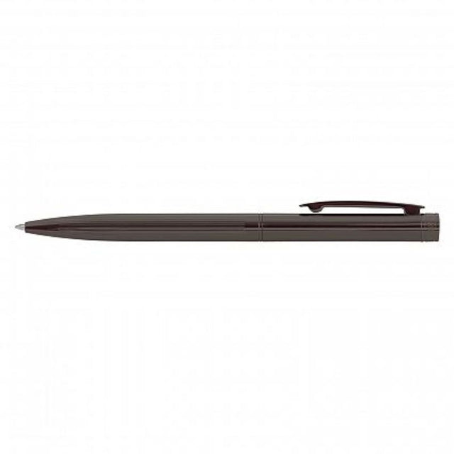 Set of 6 gunmetal twist action pens with decorative engravings and smooth German ink for refined writing experiences.