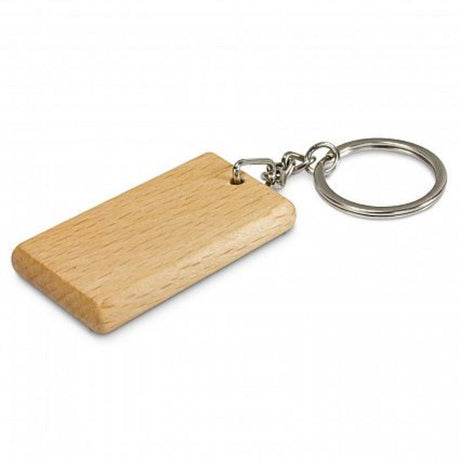 Artisan key ring set of 30 in natural wood with chrome split rings, ideal for organization and stylish gifting.