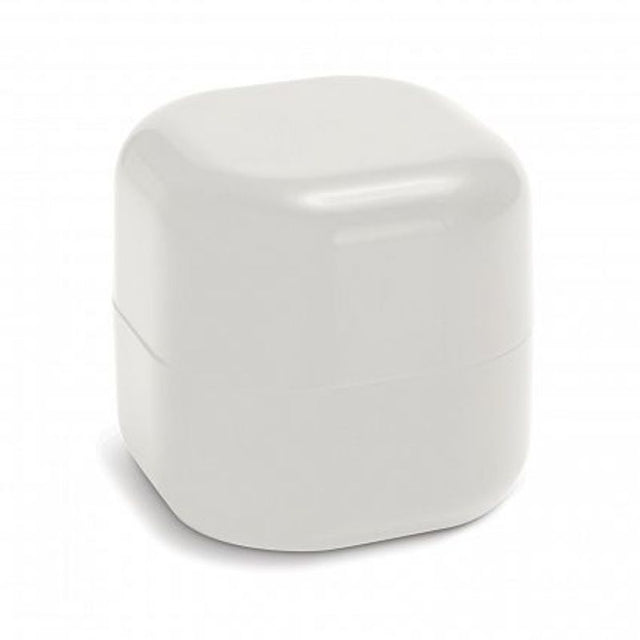 Set of 50 white Prima Lip Balm Balls in trendy round containers, perfect for stylish and convenient lip care on the go.