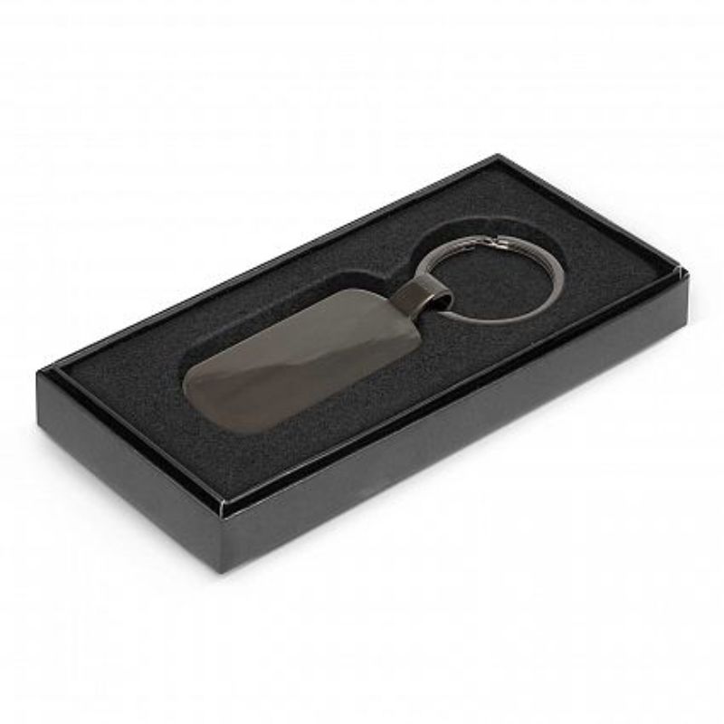 Set of 30 elegant gunmetal key rings, each 30mm x 65mm, perfect for gifting and everyday use.