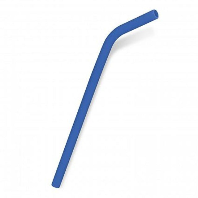 Dark blue silicone straws set of 30, eco-friendly, reusable, versatile for various drinks, and dishwasher safe.