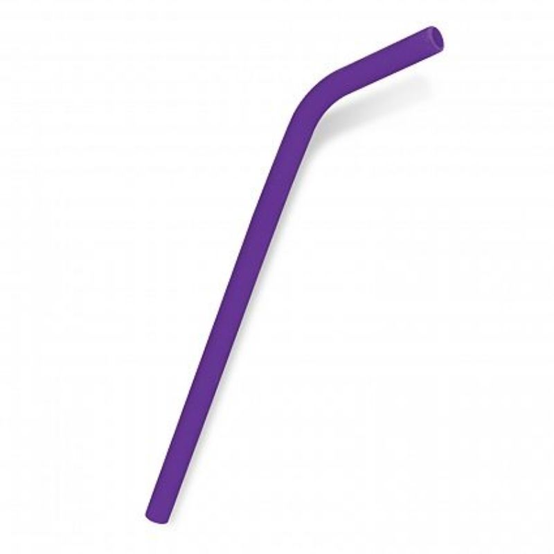 Set of 30 purple silicone straws, eco-friendly, reusable, and dishwasher safe, perfect for hot and cold beverages.