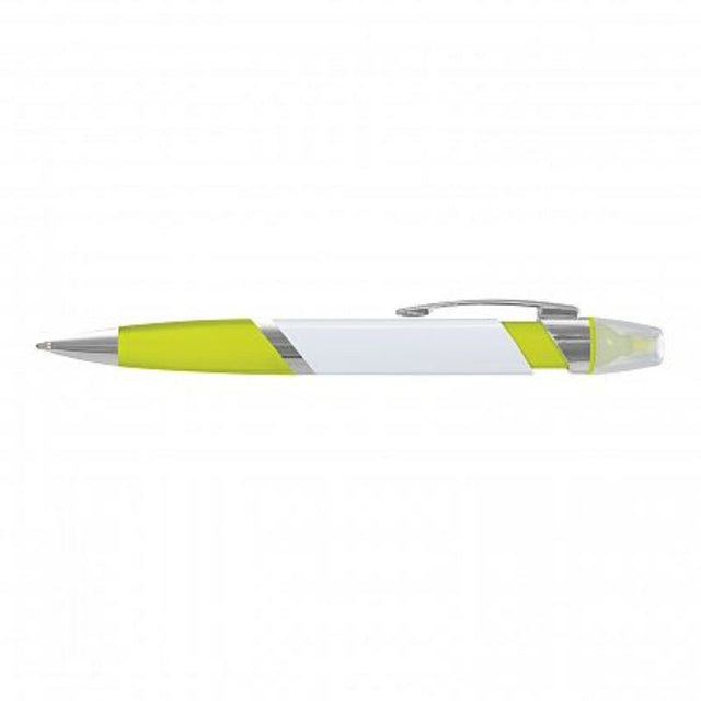 Set of 50 yellow Avenger highlighter pens with soft-touch grip and chrome trim, perfect for artists and professionals.