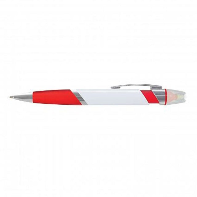Avenger Highlighter Pen set of 50, featuring vibrant red color, retractable design, and frosted grip for comfort.