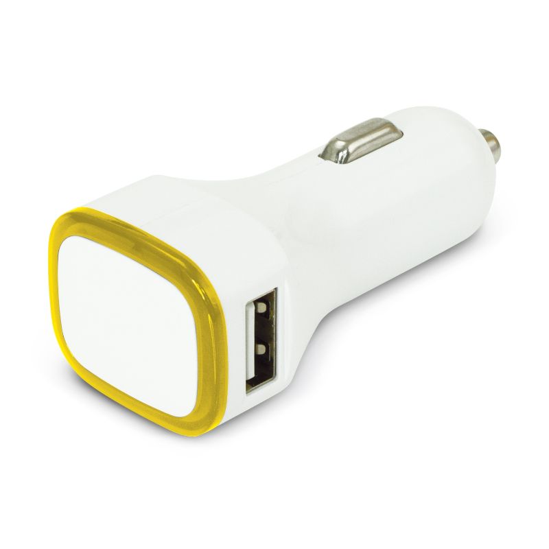 Zodiac Car Charger - White / Yellow (Set of 6)