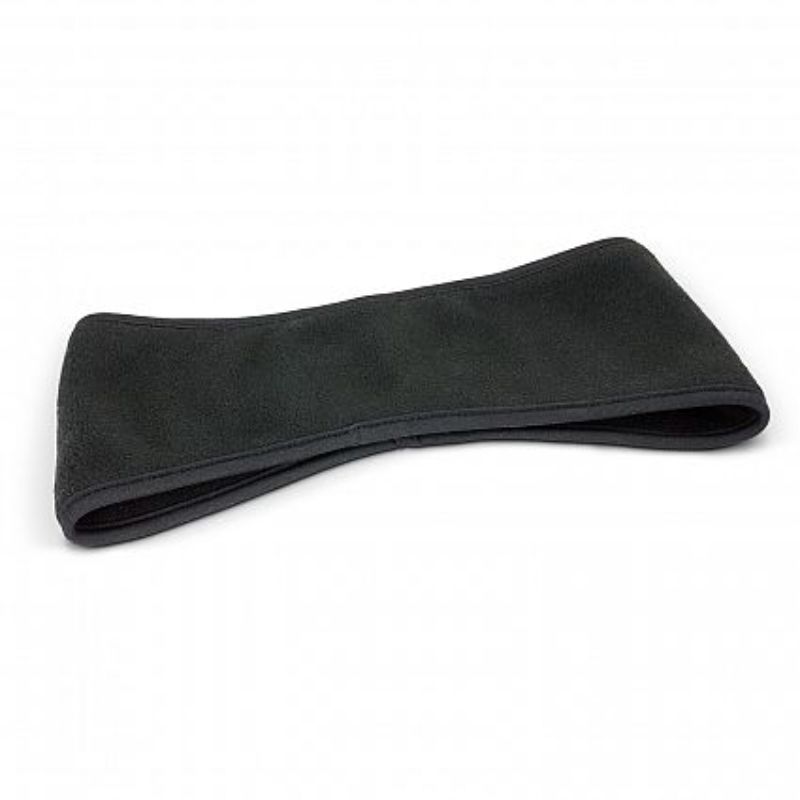 Set of 30 black polar fleece ear warmers, stylish and cozy for all ages, perfect for cold weather activities.