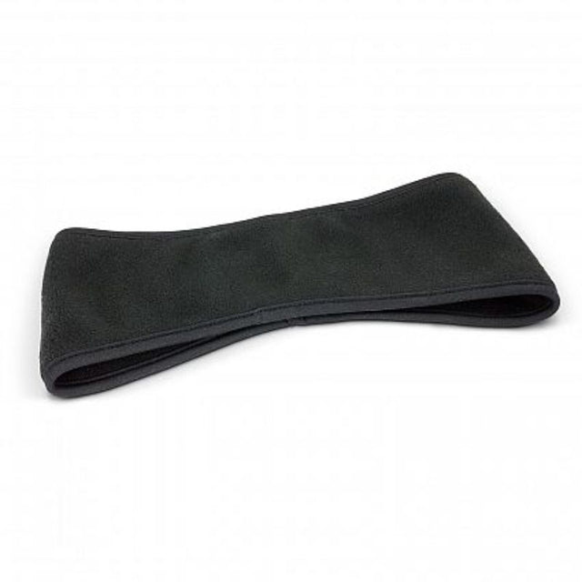 Set of 30 black polar fleece ear warmers, stylish and cozy for all ages, perfect for cold weather activities.