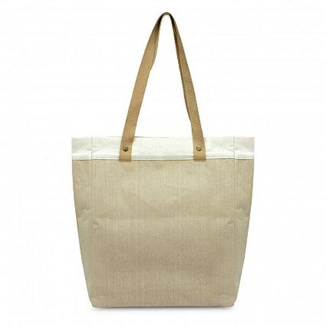 Natural juco tote bag set of 12, featuring unbleached cotton trim, durable handles, and spacious design for eco-friendly shopping.
