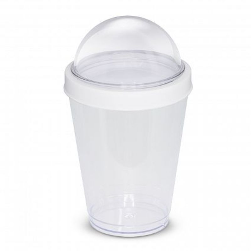 Yogo Cup - White / Clear (Set of 12)