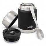 Black Swiss Peak Elite Copper Vacuum Food Container (500ml) with a sleek design, keeping food hot for 12 hours and cold for 24 hours.