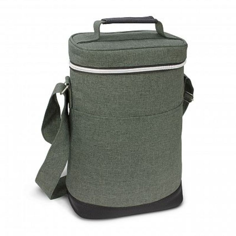Nirvana Wine Cooler Bag set of 3 in grey/black, featuring insulation, waterproof liner, and adjustable strap for stylish outdoor use.