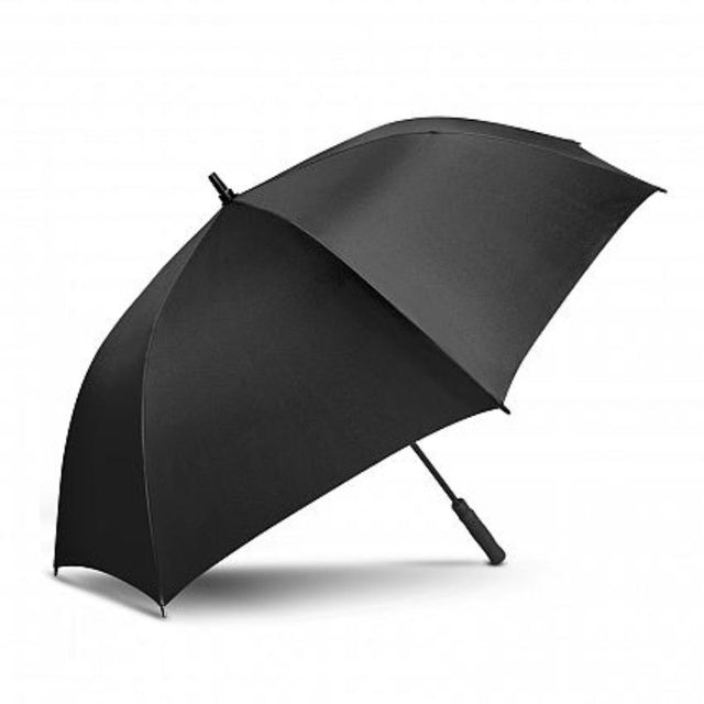 Set of 3 elegant black Patronus umbrellas with automatic opening, durable windproof frame, and soft-grip handles.