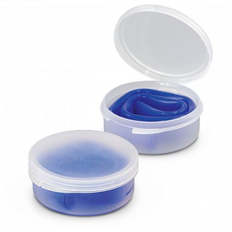 Vibrant blue silicone straws with a compact carry case, set of 50, eco-friendly, reusable, customizable for various drinks.