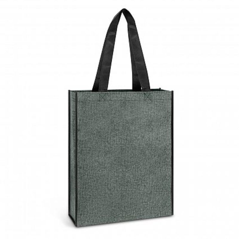 Set of 3 stylish grey tote bags with heather finish, ideal for shopping, gym, and eco-friendly living.