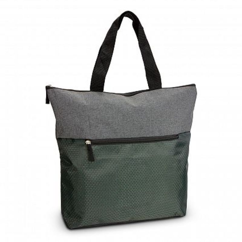 Grey Velocity Tote Bag set of 6 featuring stylish heather design, zippered closure, and strong woven handles for versatile use.