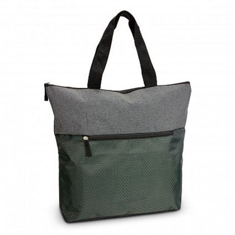 Grey Velocity Tote Bag set of 6 featuring stylish heather design, zippered closure, and strong woven handles for versatile use.