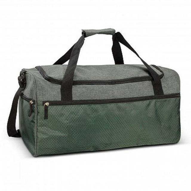 Stylish grey Velocity Duffle Bags (set of 3) with multiple pockets, durable materials, and adjustable straps for versatile use.