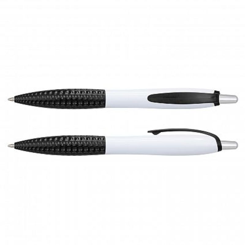 Xena Pen - White / Black (Set of 100)